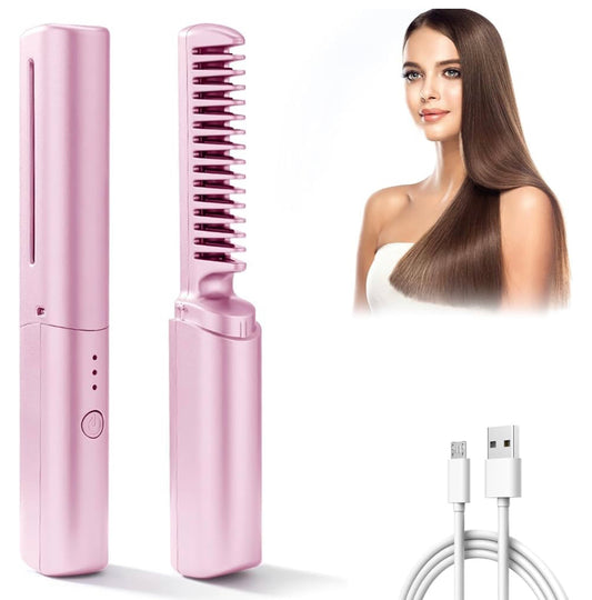 Rechargeable cordless hair straightener